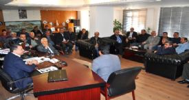 BAŞKAN TURGUT MUHTARLARLA BİR ARAYA GELDİ