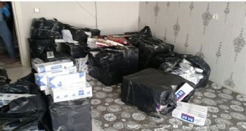 14 BİN 568 PAKET KAÇAK SİGARA ELE GEÇİRİLDİ