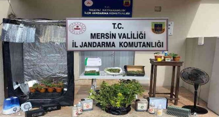 Evini uyuşturucu üretim tesisine çevirmiş
