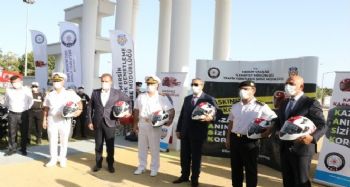 Mersin'de ‘Ben de Kaskımı Takıyorum’ kampanyası başladı