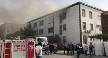 Mersin Serbest Bölge'de çıkan yangın korkuttu