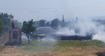 Korkutan yangın, maddi hasara neden oldu