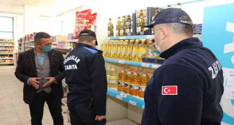 Mersin'de stok yağ ve fahiş fiyat denetimi