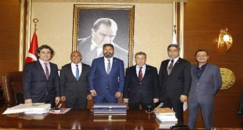 Baro başkanlarından Yeşilboğaz'a ziyaret