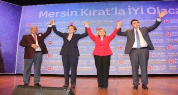 Akşener ve Uysal Mersin'de
