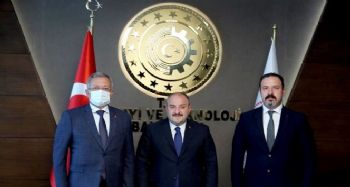 MTOSB Başkanı Tekli, Bakan Varank'ı ziyaret etti