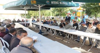 AKDENİZ BELEDİYE BAŞKANI MUHİTTİN PAMUK, ÜÇ OCAK MAHALLESİNE KONUK OLDU