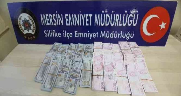 Mersin'de 3.5 milyon liralık sahte dolar ve Türk Lirası ele geçirildi