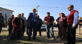 BAŞKAN TARHAN MÜDAHALE ETTİ AĞAÇLAR KESİLMEKTEN KURTULDU