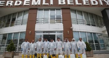 Erdemli'de ‘koronavirüs’ tedbirleri sürüyor