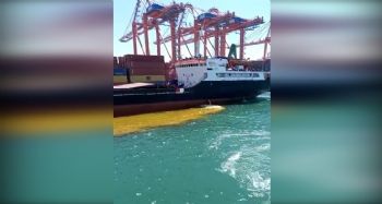 Mersin Büyükşehir Belediyesinden denizi kirleten gemiye 1 milyon 355 bin TL'lik ceza