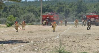 Mersin'de yangın tatbikatı
