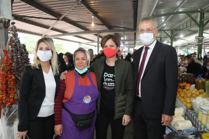 Kadın Üretici Pazarı Kaftancıoğlu’nu Ağırladı