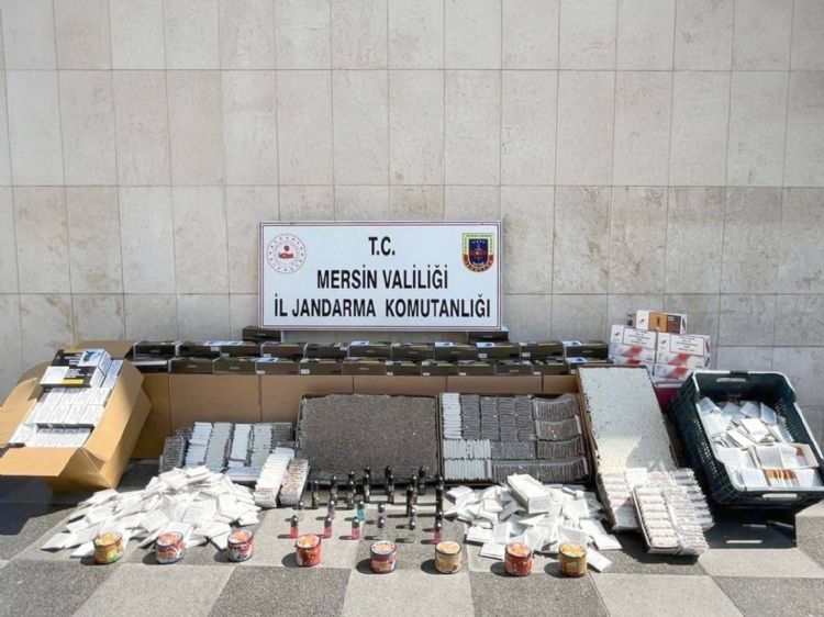 Mersin’de kaçak makaron operasyonu: 2 gözaltı
