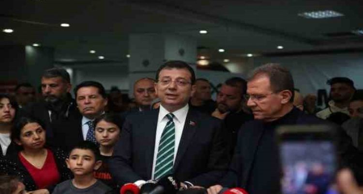 İBB Başkanı Ekrem İmamoğlu Mersin'de misafir edilen depremzedelerle buluştu