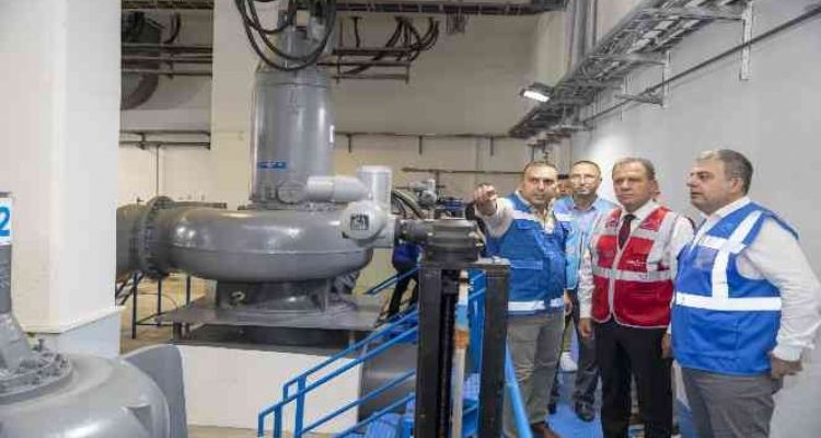 Seçer, atıksu terfi istasyonunda incelemelerde bulundu