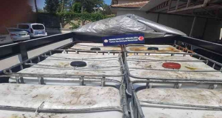 Mersin'de 5 ton 952 litre kaçak akaryakıt ele geçirildi