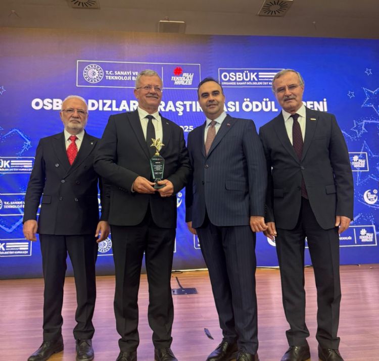 Mersin OSB’ye ‘En çok katkı veren OSB’ ödülü