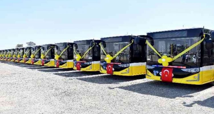 Mersin'e 26 yeni otobüs geldi