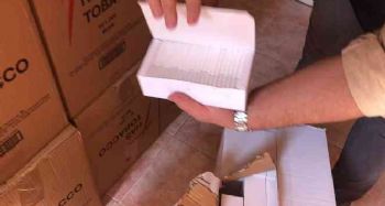Mersin'de 1 milyon 120 bin adet bandrolsüz makaron ele geçirildi