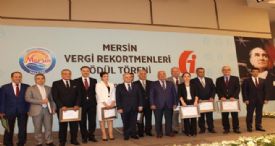 MERSİN VERGİ REKORTMENLERİ ÖDÜLLERİNİ ALDI 