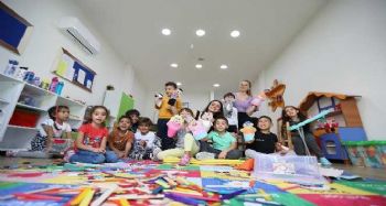 Enis-Necip Tüyeni Çocuk Gündüz Bakımevi'nde çocuklar mutlu