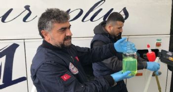 Şoförlere alkol denetimi, otobüslerin yakıtına marker testi
