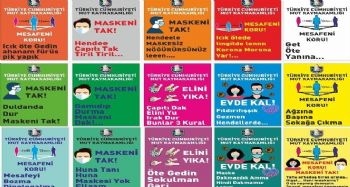 Vatandaşa kendi şivesinde maske ve mesafe uyarıları
