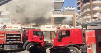 ERDEMLİ’DE MAĞAZA YANGINI KORKUTTU