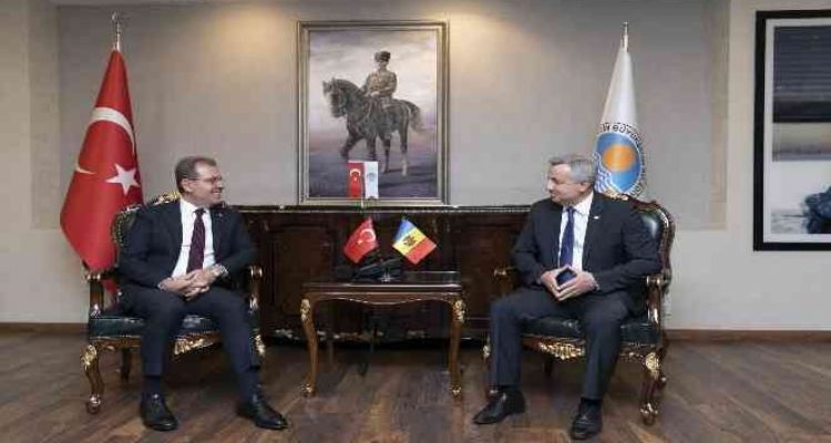 Moldova'nın Ankara Büyükelçisi Croitor, Başkan Seçer'i ziyaret etti