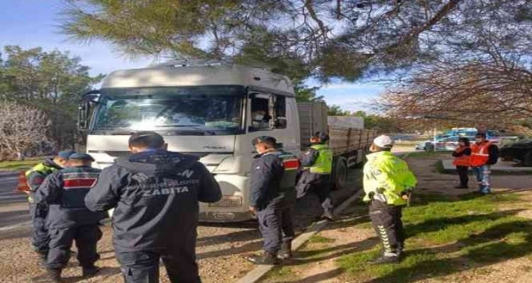 Mersin'de drone destekli trafik denetimi