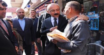BAKAN ELVAN, ESNAF TURUNDA DESTEK İSTEDİ