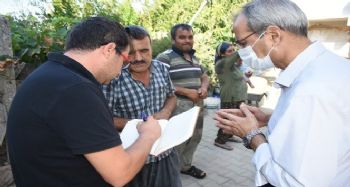 Bozdoğan, mahalle ziyaretlerini bayramda da sürdürdü