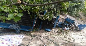 Mut’ta taktak motoru uçuruma yuvarlandı:1 ölü, 6 yaralı