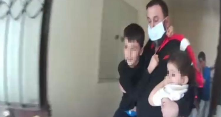 Apartmanda korkutan yangın: 9 kişi tahliye edildi