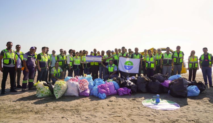 Mersin Uluslararası Limanı çalışanları geleneksel “Go Green” kampanyası kapsamında yarım ton atık topladı 