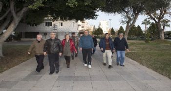 Emekli Evi üyeleri haftada üç gün yürüyüş yapıyor