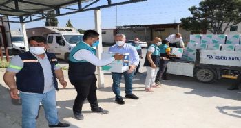 Akdeniz Belediyesinden ihtiyaç sahibi ailelere gıda desteği