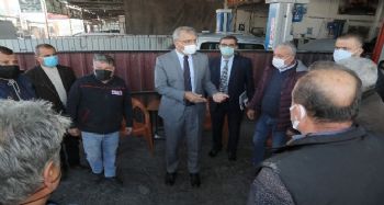 Başkan Tarhan sanayi esnafıyla buluştu