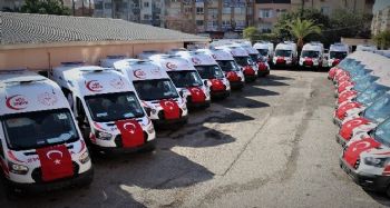 Mersin, 24 yeni ambulansa kavuştu