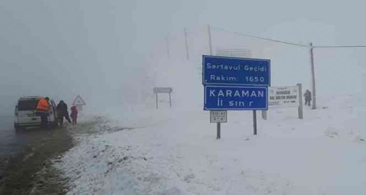 Sertavul Geçidi ulaşıma kapandı