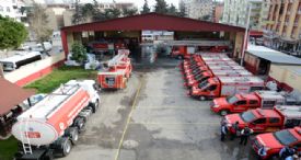 İLÇELERDE HİZMET VERECEK 11 İTFAİYE ARACI YENİLENDİ
