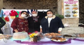 Üretici kadınlar SMA hastası çocuk için stant açtı