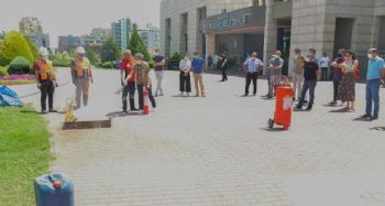 Yenişehir Belediyesi personeline yangın eğitimi verildi