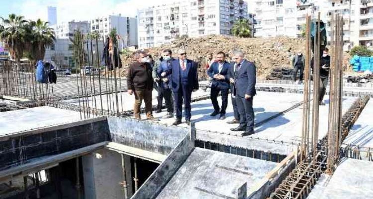 Vali Su, Akdeniz Hükümet Konağı inşaatında incelemelerde bulundu