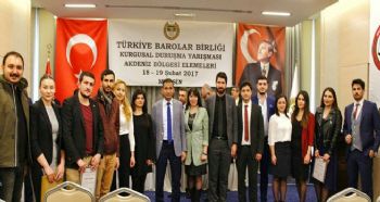 KURGUSAL DURUŞMA YARIŞMASI BÖLGE BİRİNCİLERİ BELİRLENDİ