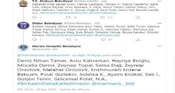 Belediyeler kadına yönelik şiddete tweet zinciri ile dikkat çekti