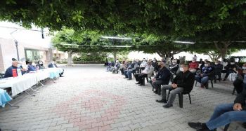 Mezitli'de siteler deprem için toplandı