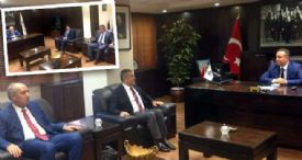 Gelir İdaresi Başkan Yardımcısı Rıza Çelen ve Mersin Vergi Dairesi Başkanı Adem Güngör'den, Mersin SMMM Odasına ziyaret