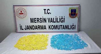 Mersin'de 5 bin 700 adet uyuşturucu hap ele geçirildi